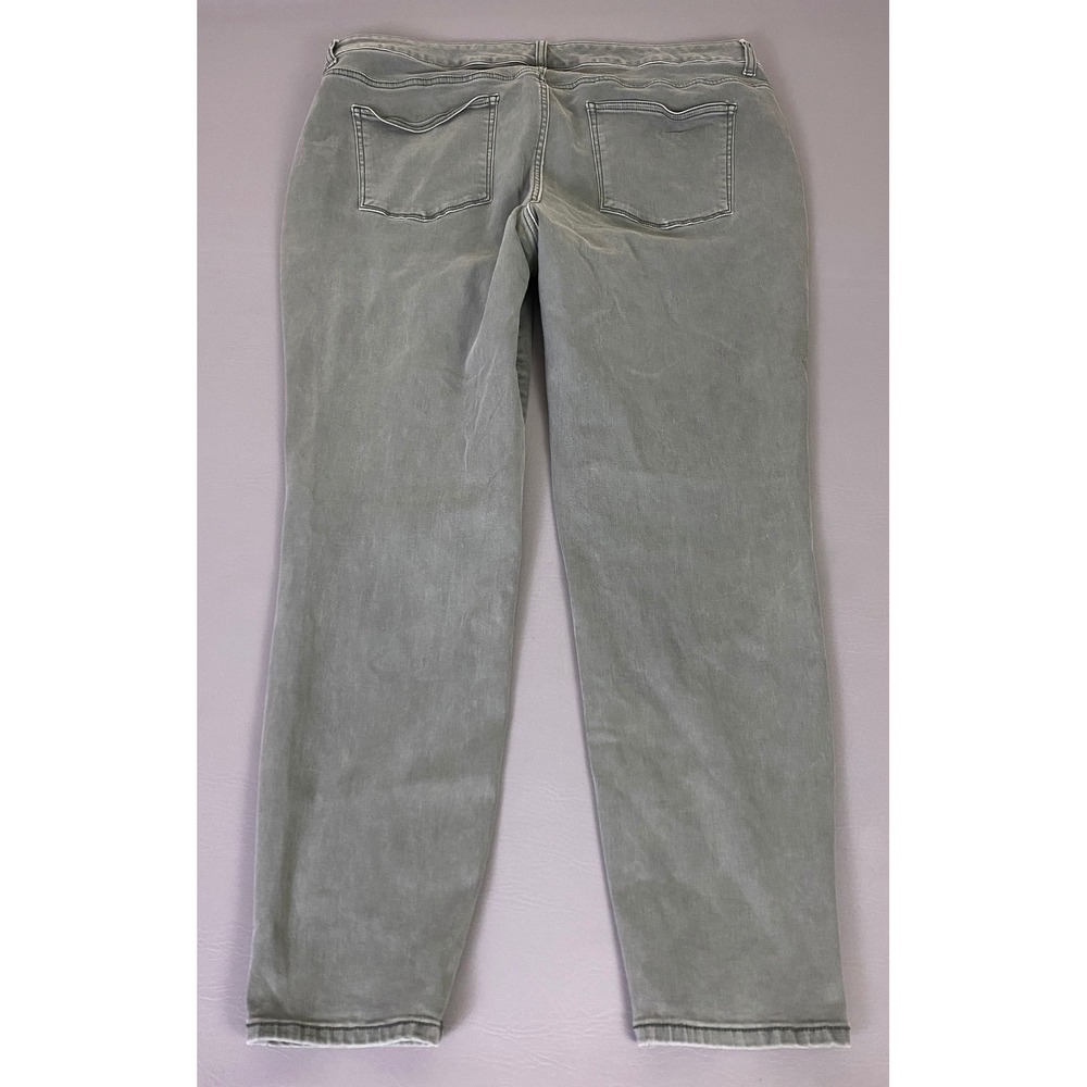 Maurices Jeans Womens Plus Size 20w Regular Olive Green Skinny Leg Stretch Denim - Picture 10 of 12